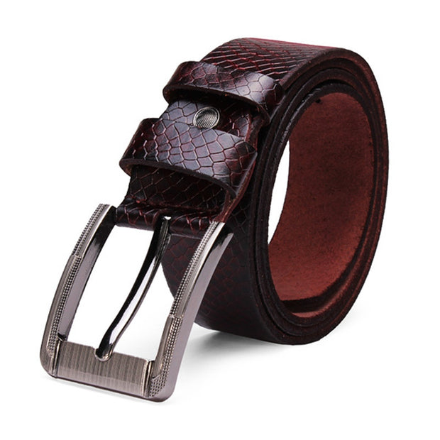 New Arrival Metal Automatic Buckle For Men Fashion Business Casual Mens Retro Leather Pin Buckle Belt Male Pants Strap