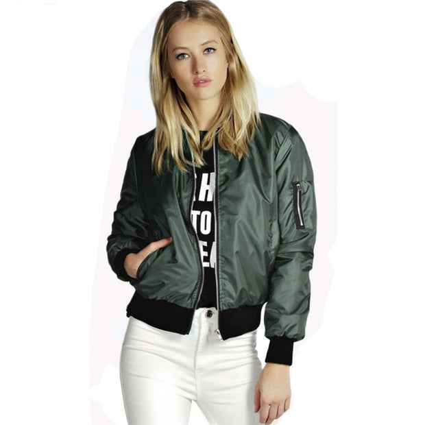 Women Tops Bomber Jackets