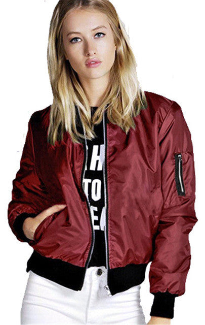 Women Tops Bomber Jackets