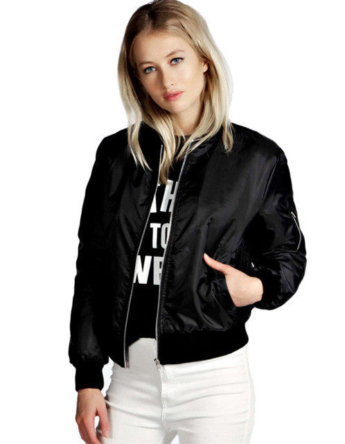 Women Tops Bomber Jackets