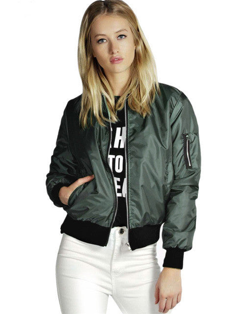 Women Tops Bomber Jackets